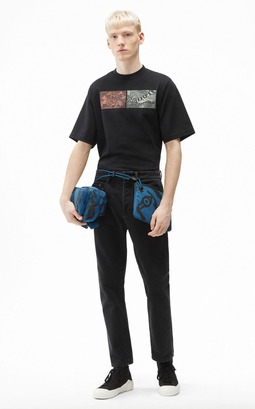 Kenzo Cropped Jeans Herr | 34028-AUEO